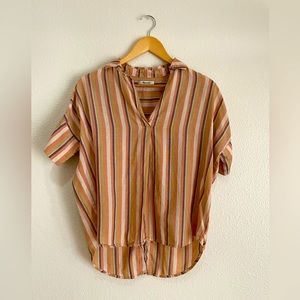 Madewell Button Back Shirt, XS